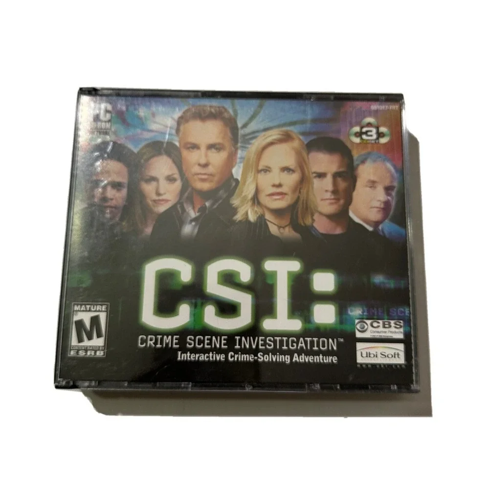 3 Disk PC CSI‎ : Crime Scene Investigation UbiSoft  Original Series Mature